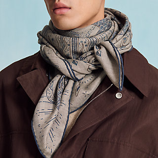 XssWLove様　HERMES100%SILK100%Angora大判マフ XssWLove様 HERMES100%SILK100%Angora大判マフ XssWLove様 HERMES100